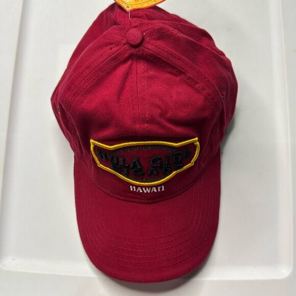NWT Hula Girl Cigars Hawaii Red Baseball Hat Secret Pocket Cap - Picture 3 of 8